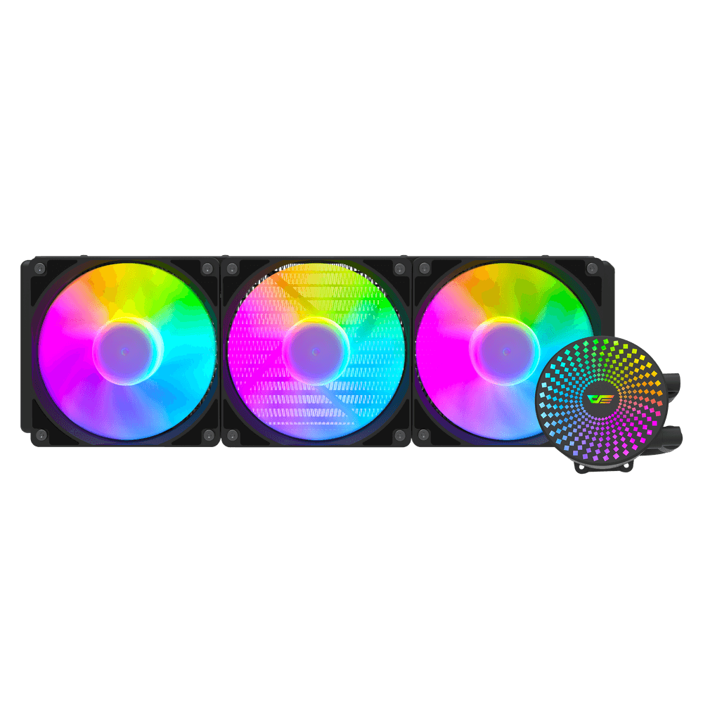 Radiant DC 360 Liquid CPU Cooler - Black