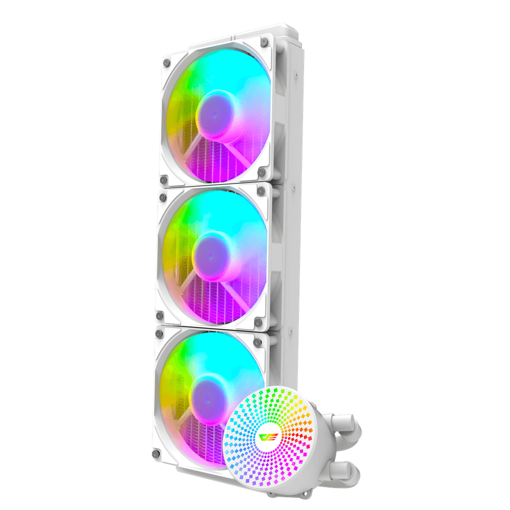 DarkFlash Radiant DC 360mm Liquid CPU Cooler - White