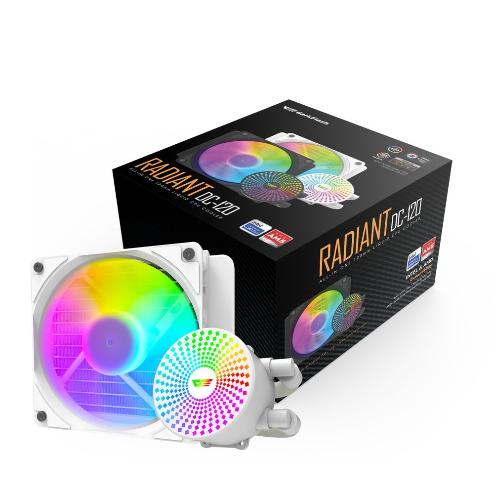Radiant DC 120 Liquid CPU Cooler - White
