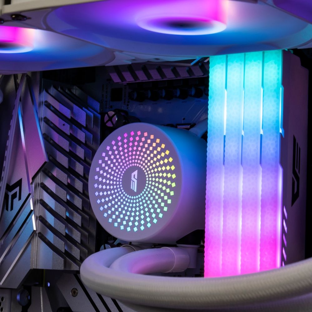 Radiant DC 120 Liquid CPU Cooler - White