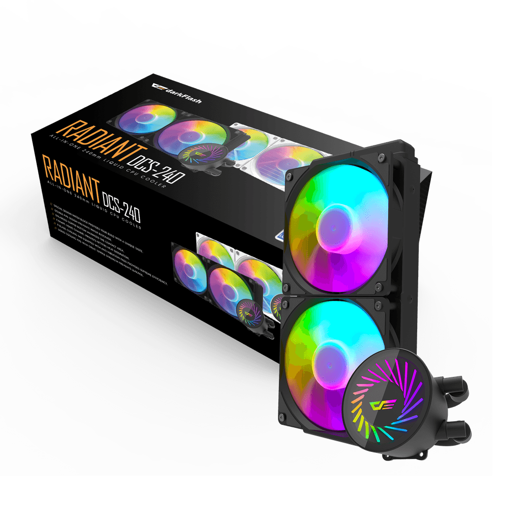 Radiant DCS 240 Liquid CPU Cooler - Black