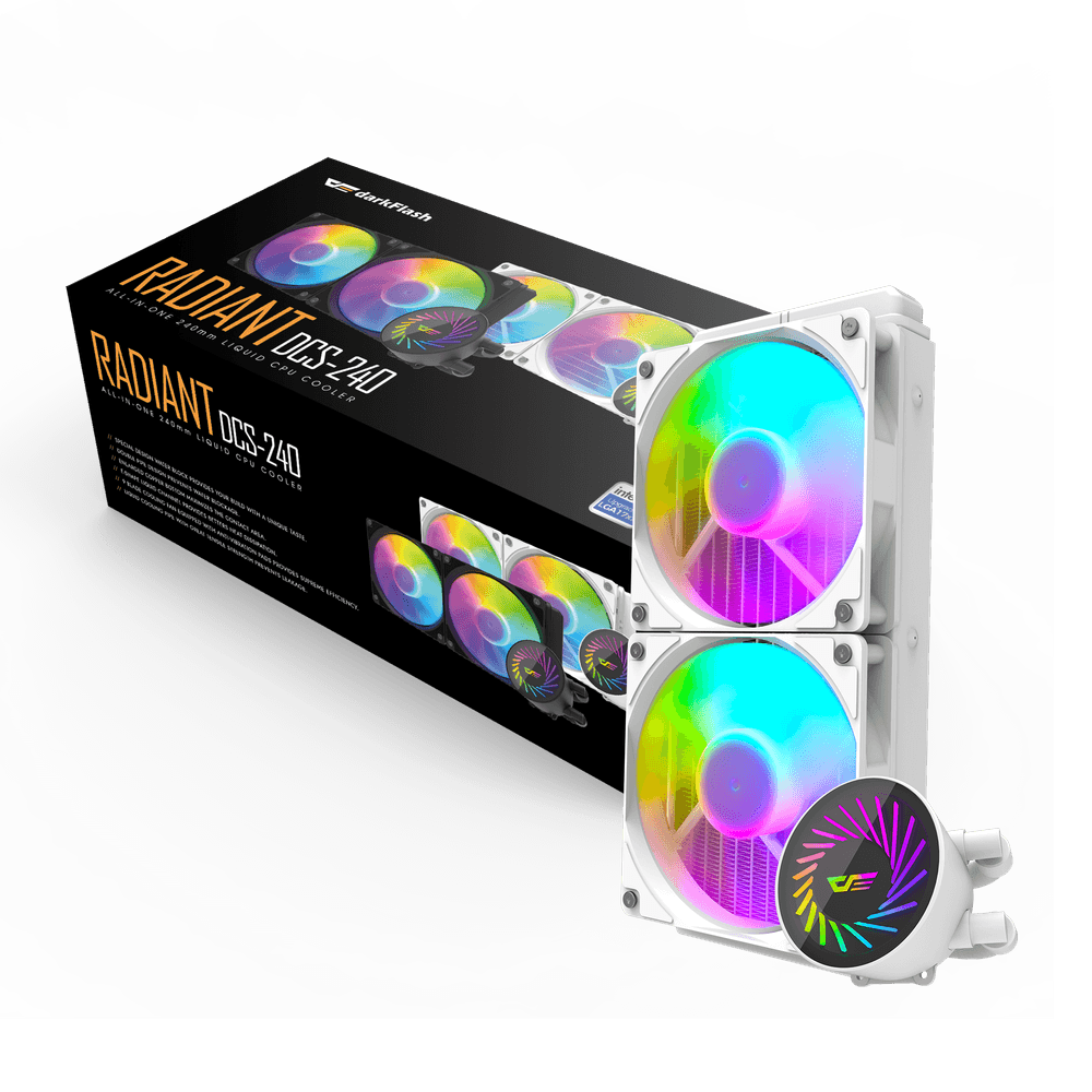 Radiant DCS 240 Liquid CPU Cooler - White
