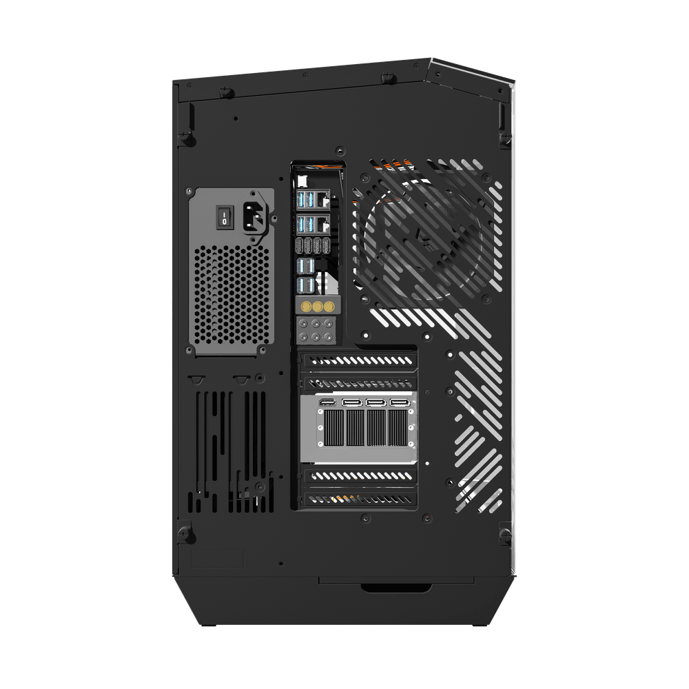 DarkFlash DY470 ATX PC Case - 4 ARGB FANS / Black