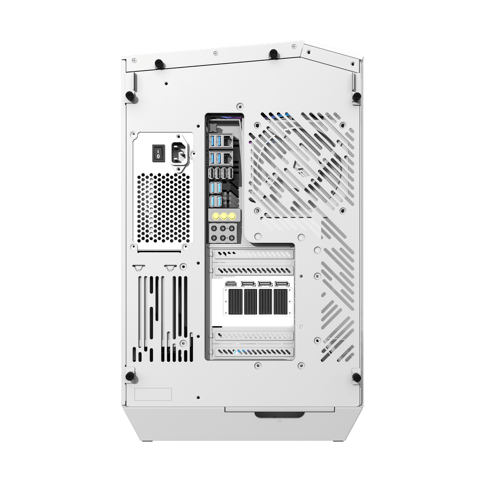 DarkFlash DY470 ATX PC Case - 4 ARGB FANS / White