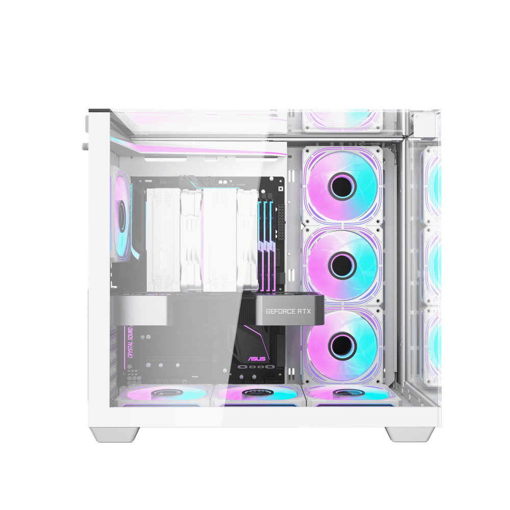 DarkFlash TH285 Case - White (4 FANS)