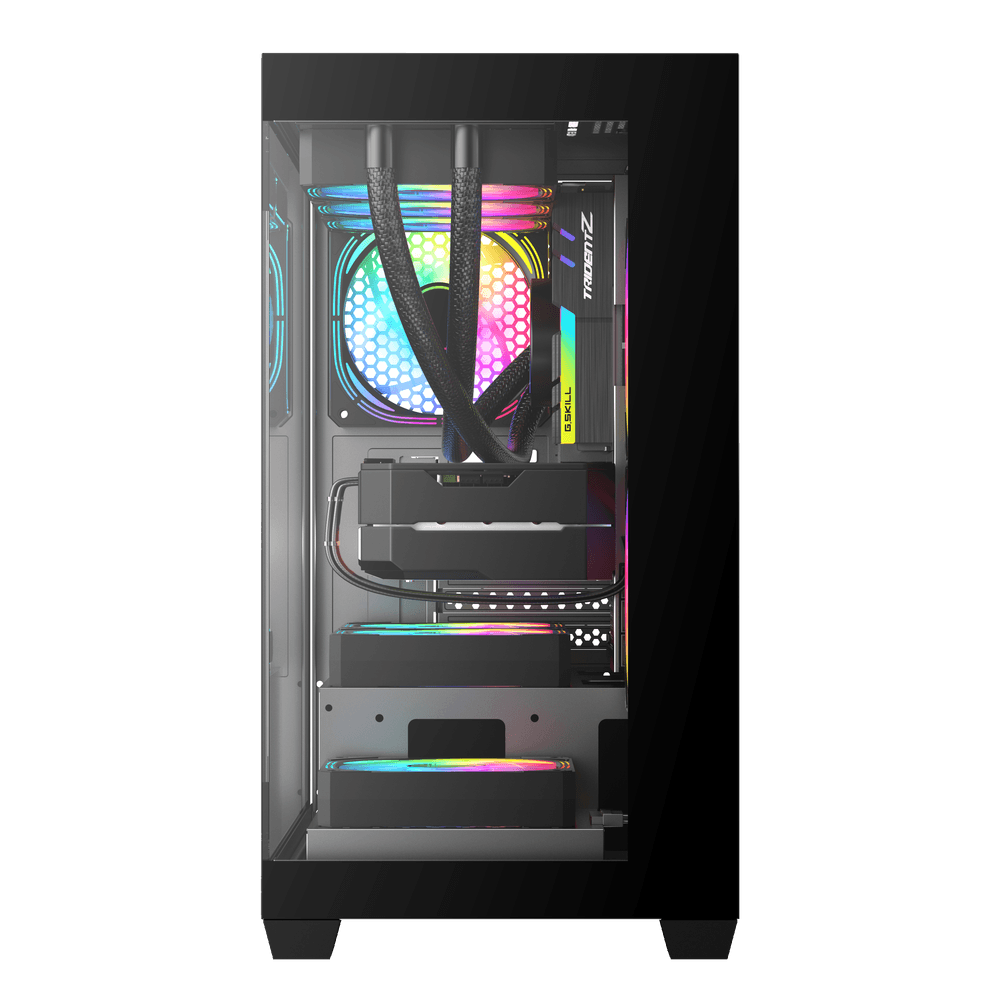 DarkFlash C218M 3x FANS + AE650 PSU - Black