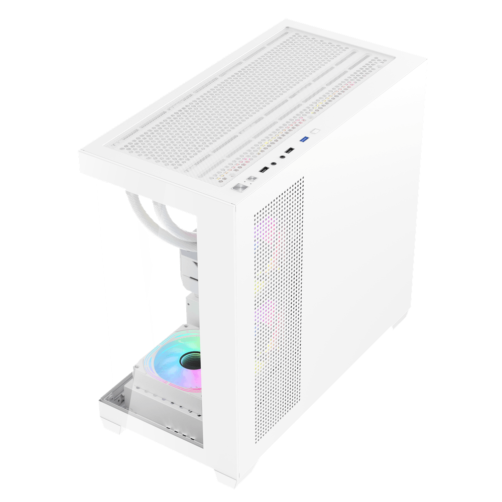DarkFlash C218M 3x FANS + AE650 PSU - White