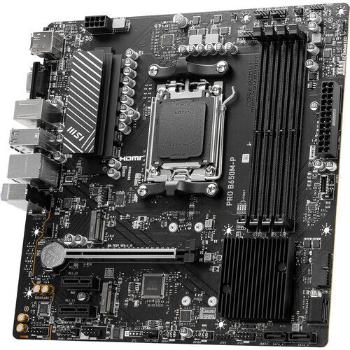 MSI PRO B650M-P AM5 Micro-ATX Motherboard - Black