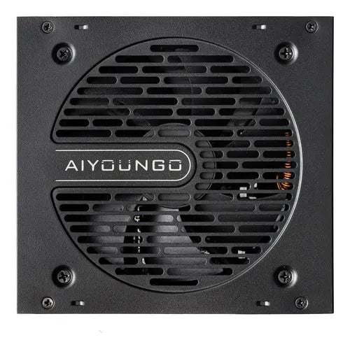 Aigo AT650 Non Modular Power Supply, 80 Plus Bronze Certification, 650W Power, Active PFC, Taiwanese 105° Capacitors, Hydraulic Bearing, 120mm Fan, Black | AT650