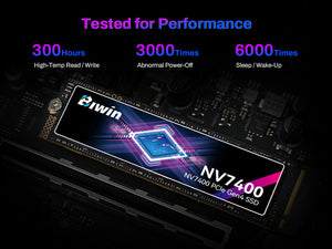 BIWIN Black Opal NV7400 1TB SSD Gen4x4, Read Speed up to 7450MB/s, NVMe M.2 2280 PCIe 4.0 Internal PC Solid State Drive
