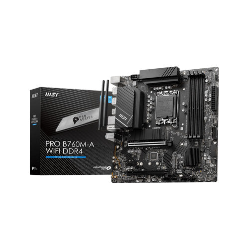 Msi PRO B760M-A WiFi DDR4 mATX Gaming Motherboard