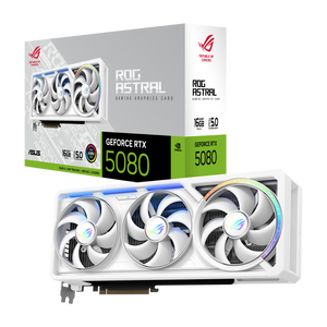 ROG Astral GeForce RTX™ 5080 16GB GDDR7 WHITE Edition