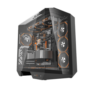 DarkFlash DY470 ATX PC Case - 4 ARGB FANS / Black