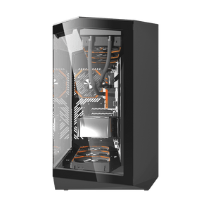 DarkFlash DY470 ATX PC Case - 4 ARGB FANS / Black