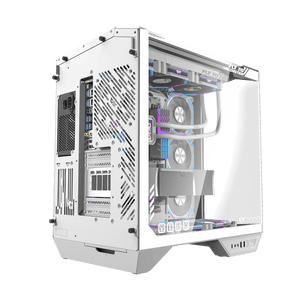 DarkFlash DY470 ATX PC Case - 4 ARGB FANS / White
