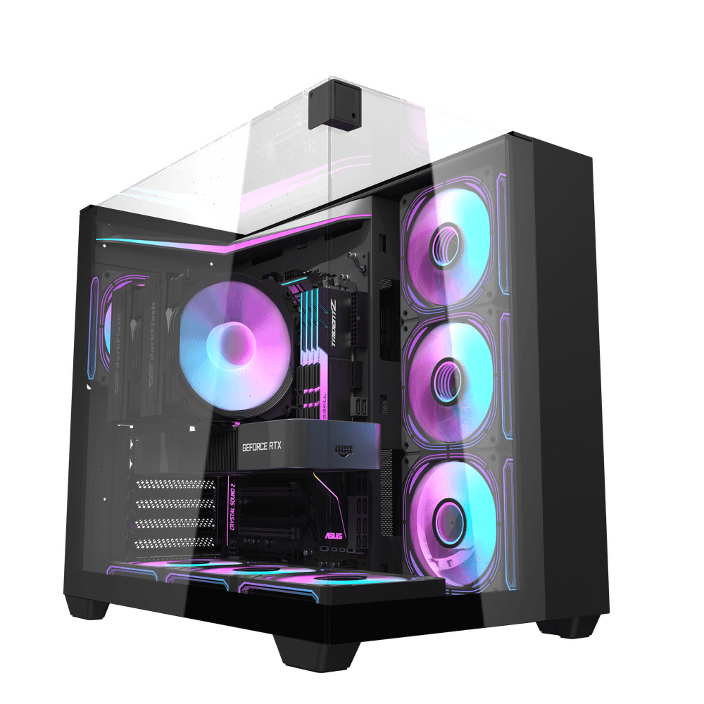 DarkFlash TH285 Case - Black (4 FANS)