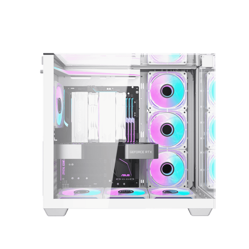 DarkFlash TH285 Case - White (4 FANS)