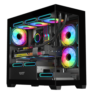 DarkFlash C218M 3x FANS + AE650 PSU - Black