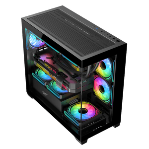 DarkFlash C218M 3x FANS + AE650 PSU - Black