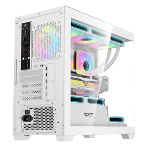DarkFlash C218M 3x FANS + AE650 PSU - White