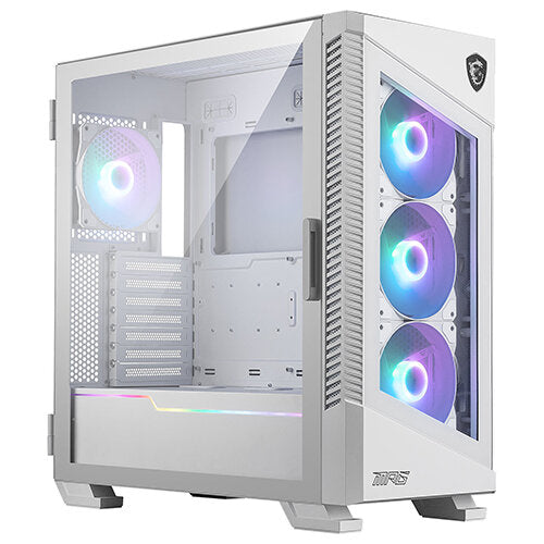 MSI MPG VELOX 100R Mid-Tower ATX Tempered Glass Case - White