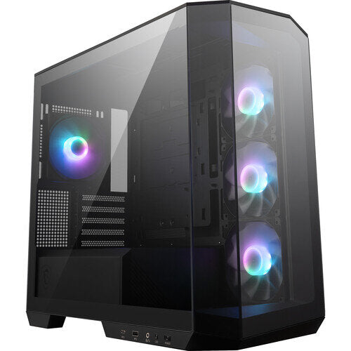 MSI MAG PANO M100R PZ Mid-Tower M-ATX Tempered Glass Case - Black