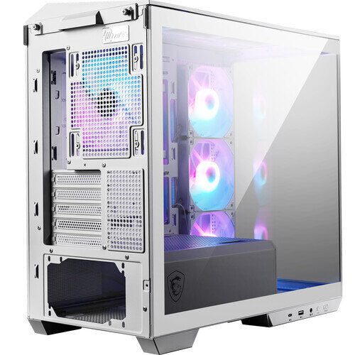 MSI MAG PANO M100R PZ Mid-Tower M-ATX Tempered Glass Case - White