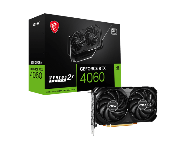 GeForce RTX 4060 VENTUS 2X BLACK 8G OC