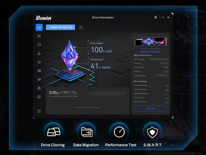 BIWIN Black Opal NV7400 1TB SSD Gen4x4, Read Speed up to 7450MB/s, NVMe M.2 2280 PCIe 4.0 Internal PC Solid State Drive