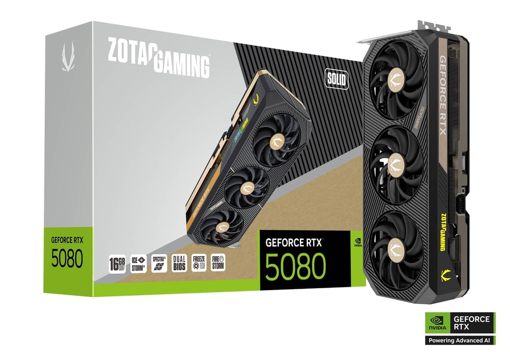 ZOTAC GAMING GeForce RTX 5080 SOLID 16GB
