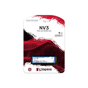 Kingston 2TB M.2 NV3 PCIe 4.0 NVMe Internal SSD, Capacity 6000 MB/s