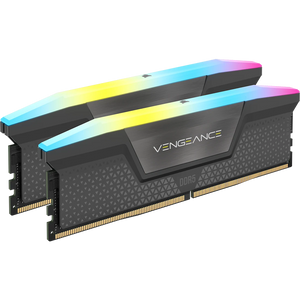 VENGEANCE® RGB 32GB (2x16GB) DDR5 DRAM Up To 6000MT/s CL30 AMD EXPO & Intel XMP Memory Kit - Black
