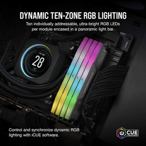 VENGEANCE® RGB 32GB (2x16GB) DDR5 DRAM Up To 6000MT/s CL30 AMD EXPO & Intel XMP Memory Kit - Black