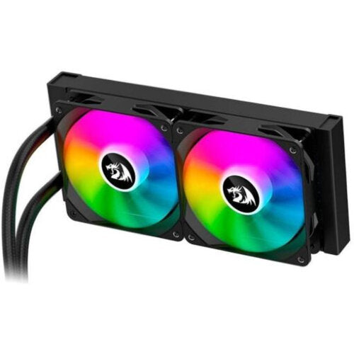 Redragon 240mm Radiator 2x 120mm CPU Liquid Cooler - Black