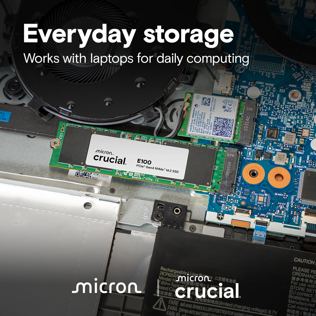 Crucial E100 2TB PCIe Gen4 NVMe M.2 SSD