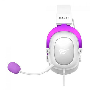 Havit H2002D Wired Gaming Headset – White/Purple