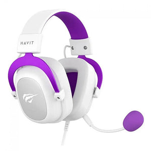 Havit H2002D Wired Gaming Headset – White/Purple