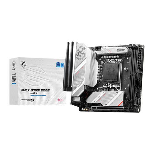 Compuae Msi MPG B760I Edge Wi-Fi DDR5 LGA 1700 Mini-ITX Motherboard – CompUAE.com