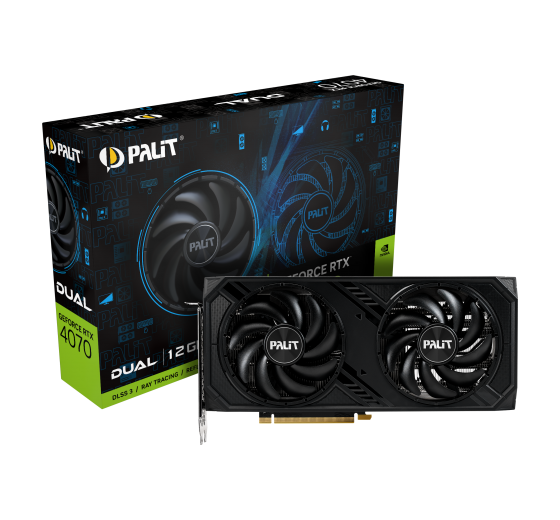 RTX 4070 DUAL 12GB GDDR6X 192bit 3-DP HDMI