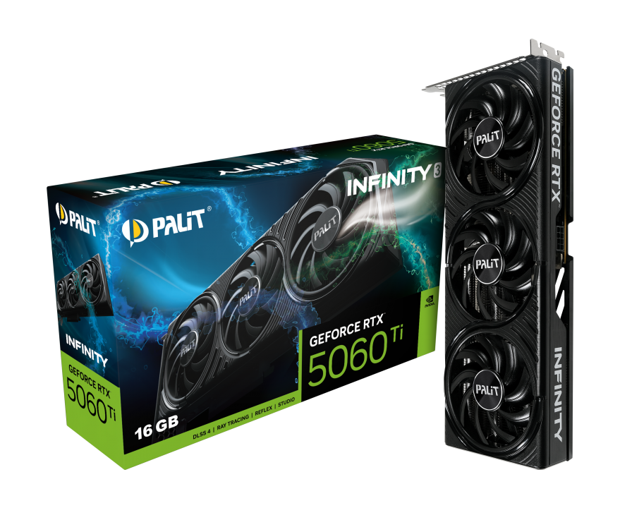 Palit GeForce RTX 5060 Ti Infinity 3 16GB GDDR7 Graphics Card, DLSS 4