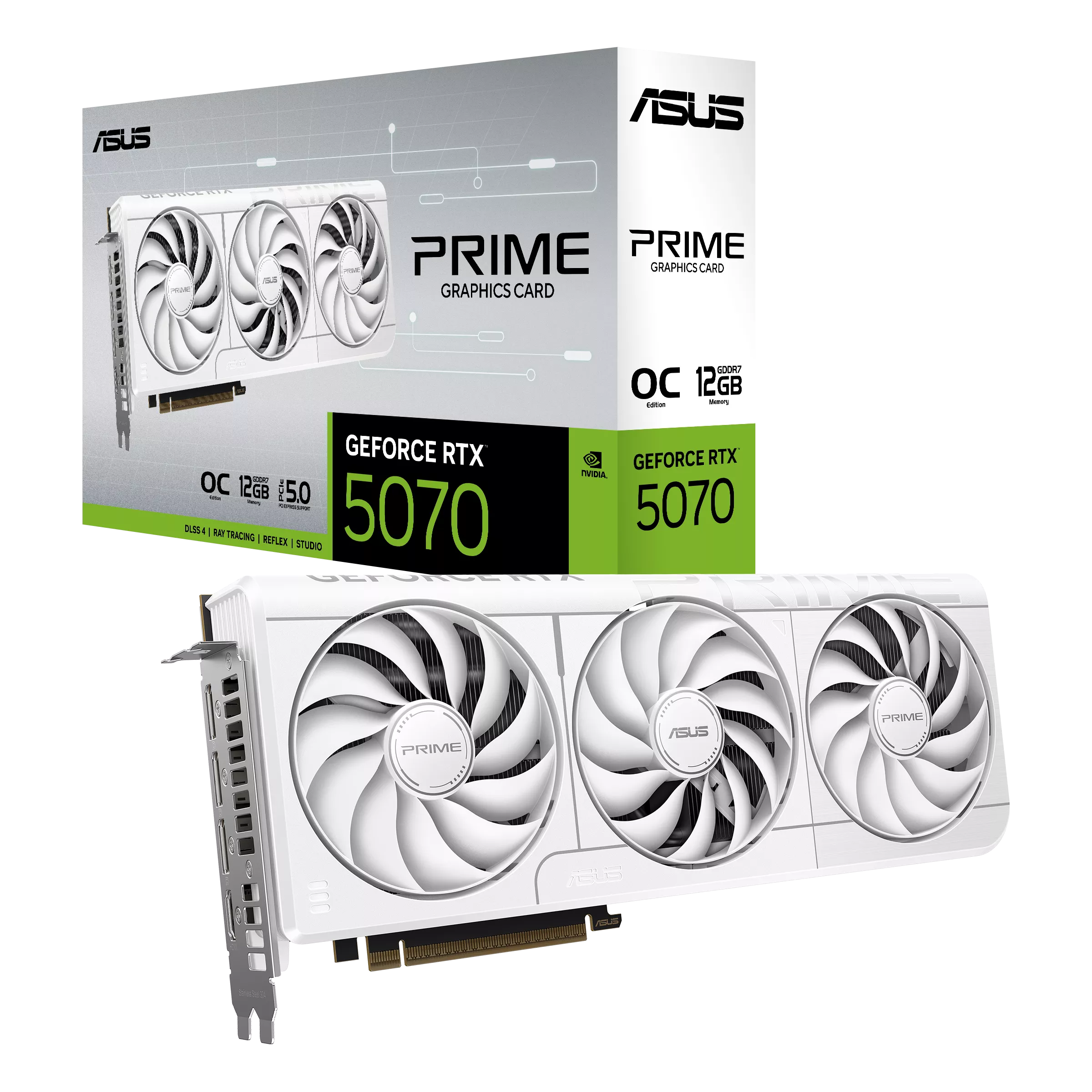 ASUS PRIME GeForce RTX™ 5070 12GB GDDR7 - White