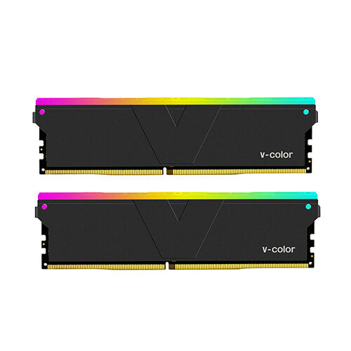 V-Color Skywalker Plus RGB U-DIMM 16GB (8GBx2) 3600MHz DDR4 Memory Kit - Black