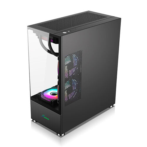 XANDER Jupiter ARGB ATX Tempered Glass Case - Black