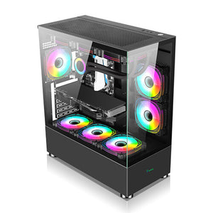 XANDER Jupiter ARGB ATX Tempered Glass Case - Black