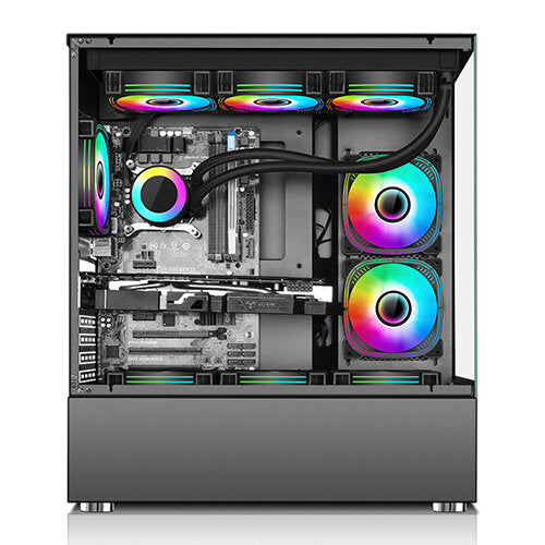 XANDER Jupiter ARGB ATX Tempered Glass Case - Black